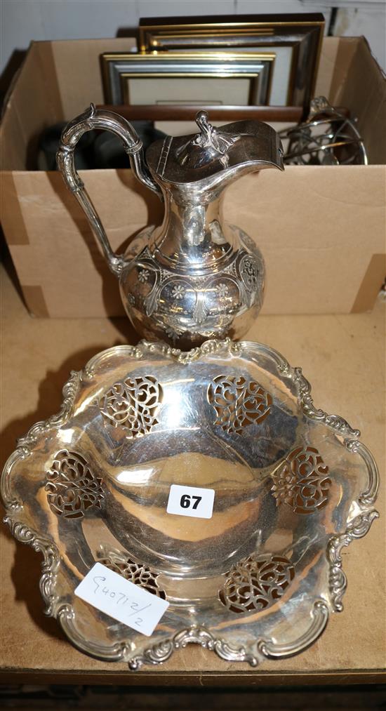Qty mixed silver plate including Christophle